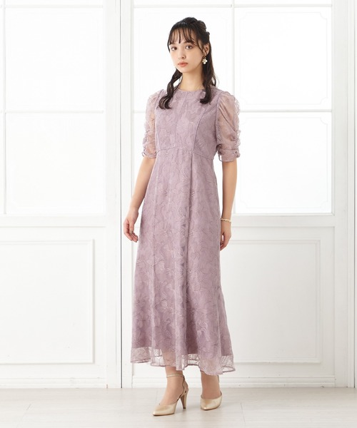 「AIMER」 半袖ワンピース MEDIUM グレー レディースの画像