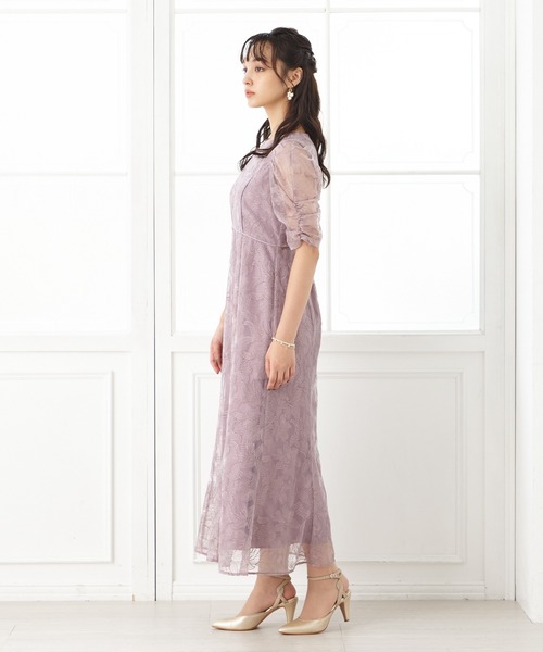 「AIMER」 半袖ワンピース MEDIUM グレー レディースの画像