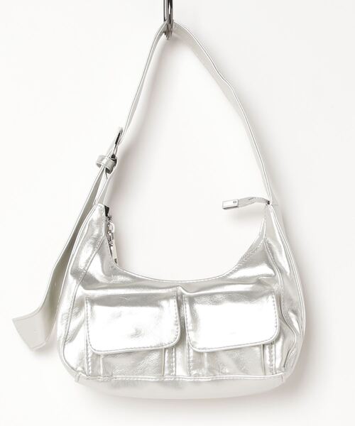 「SHAGGIE」 トートバッグ FREE シルバー レディース_画像2