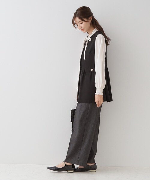 「couture brooch」 ベスト 38 ベージュ レディース_画像3