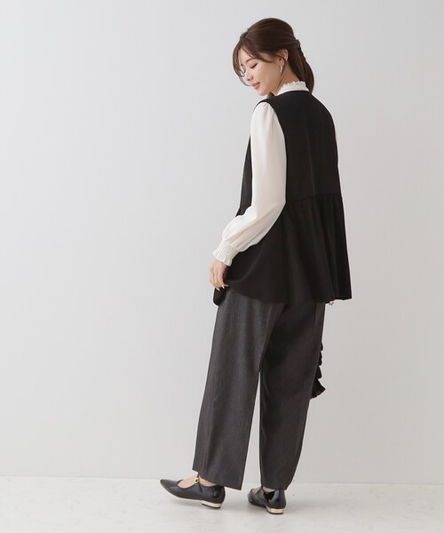 「couture brooch」 ベスト 38 ベージュ レディース_画像4