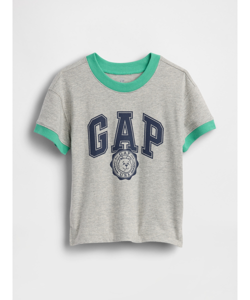 GAP（ギャップ） tシャツ GAPロゴ リンガーTシャツ (幼児・ベビー 
