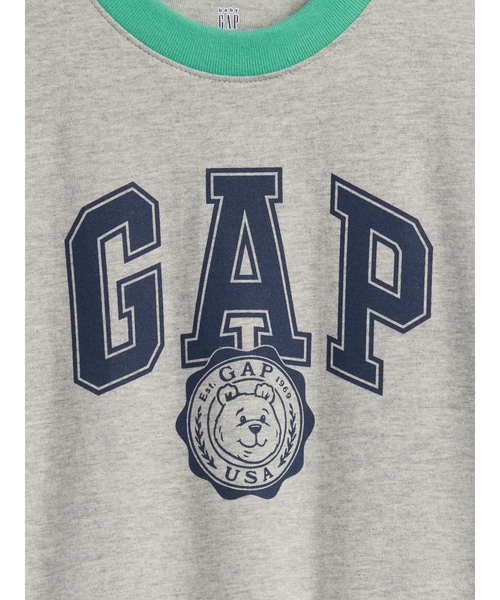 GAP（ギャップ） tシャツ GAPロゴ リンガーTシャツ (幼児・ベビー 