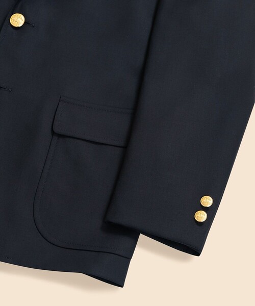極美品 BROOKS BROTHERS テーラードジャケット リネン ネイビー 中古・古着通販】BROOKS BROTHERS (ブルックスブラザーズ) 金釦
