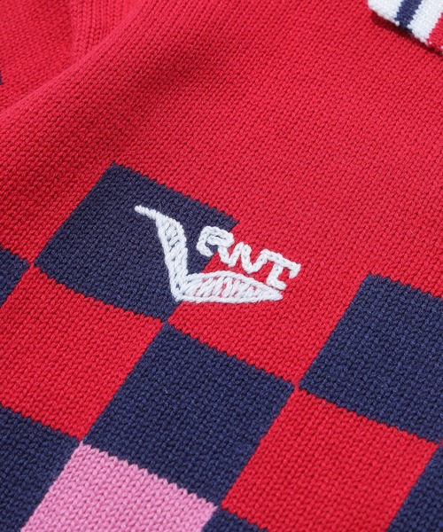 セーター ニット RICE NINE TEN KNITTING CHECKRD SOCCER JERSEY KN-CH-SOC メンズ レディースの画像