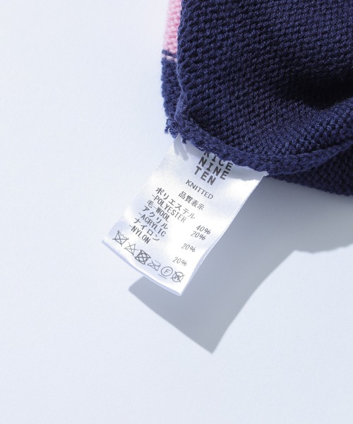 セーター ニット RICE NINE TEN KNITTING CHECKRD SOCCER JERSEY KN-CH-SOC メンズ レディースの画像