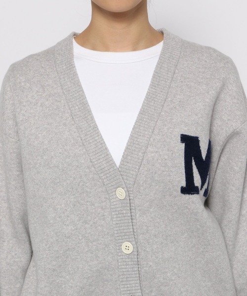 「BABYLONE」 ニットカーディガン フリー ライトグレー レディース_画像6