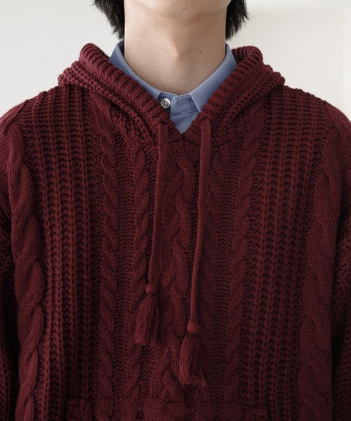 「epnok」 長袖ニット SMALL グレイッシュベージュ メンズ_画像5