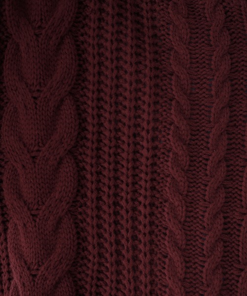 「epnok」 長袖ニット SMALL グレイッシュベージュ メンズ_画像9