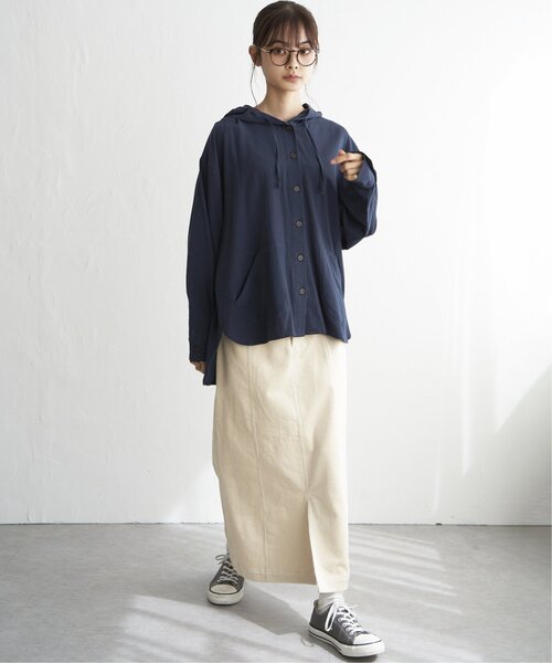 「LBC」 長袖ブラウス M ベージュ レディース_画像6