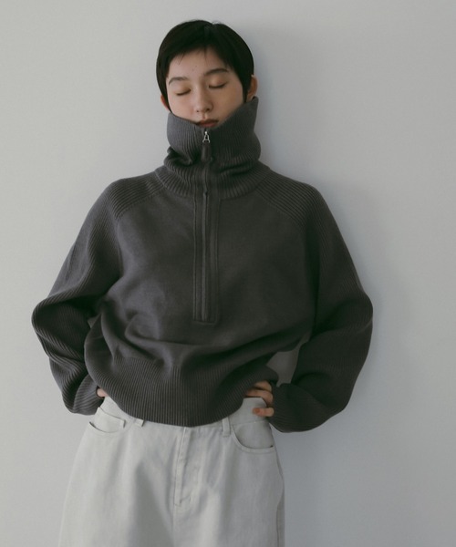 anuke（アンヌーク） ニット セーター Zip Rib Knit レディース