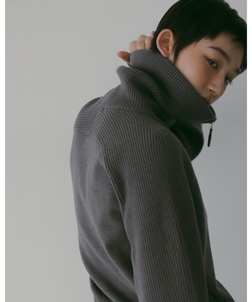 anuke（アンヌーク） ニット セーター Zip Rib Knit レディース
