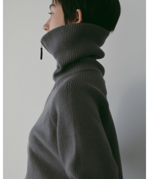 anuke（アンヌーク） ニット セーター Zip Rib Knit レディース
