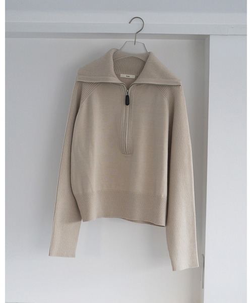 anuke（アンヌーク） ニット セーター Zip Rib Knit レディース