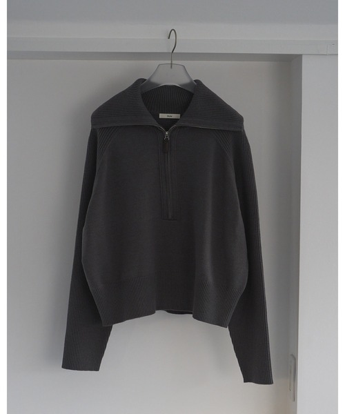 anuke（アンヌーク） ニット セーター Zip Rib Knit レディース
