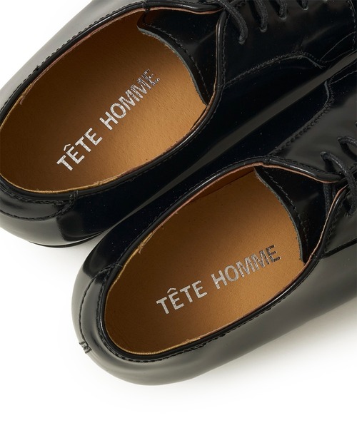 「TETE HOMME」 ローファー LARGE ブラック メンズ_画像6