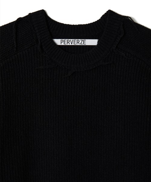 「PERVERZE」 長袖ワンピース ONE SIZE ブラック レディース_画像3