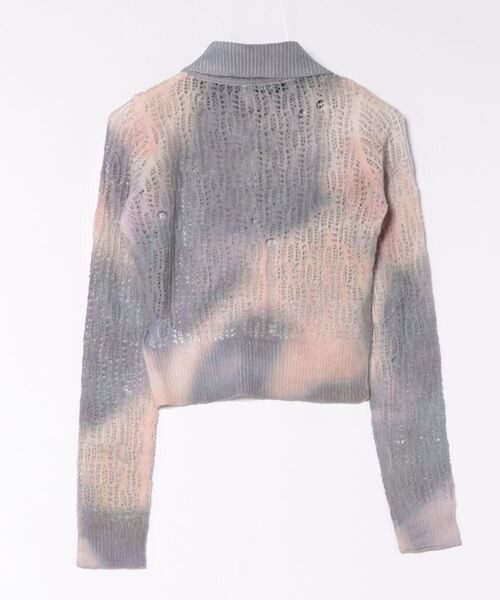 「VEQUM」 ニットカーディガン FREE ブラック レディース_画像2