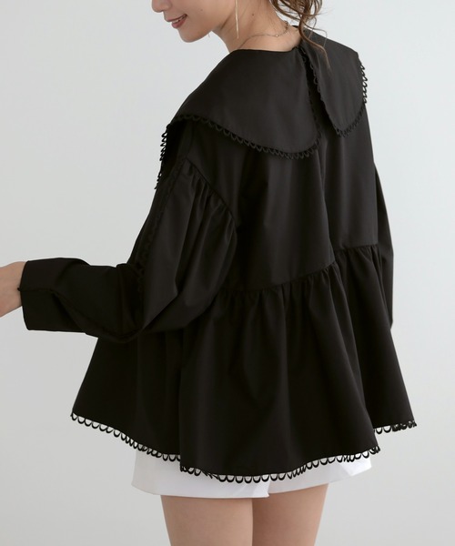 「MERAKI」 長袖ブラウス FREE ブラック レディース_画像7