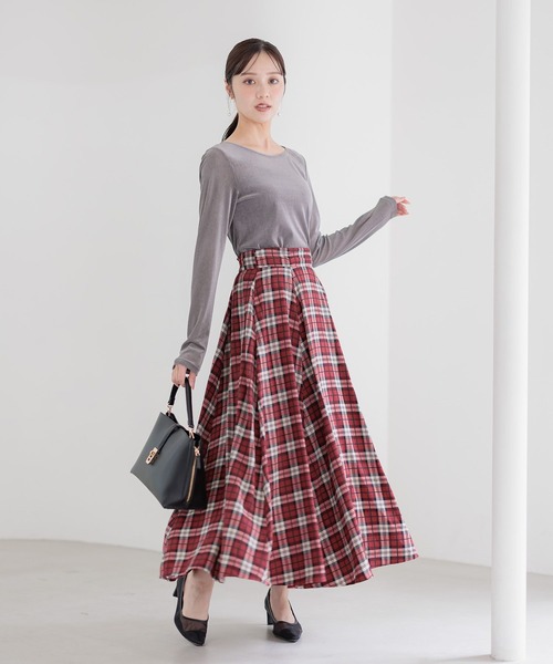 「Andemiu」 フレアスカート FREE ライトベージュ レディース_画像6