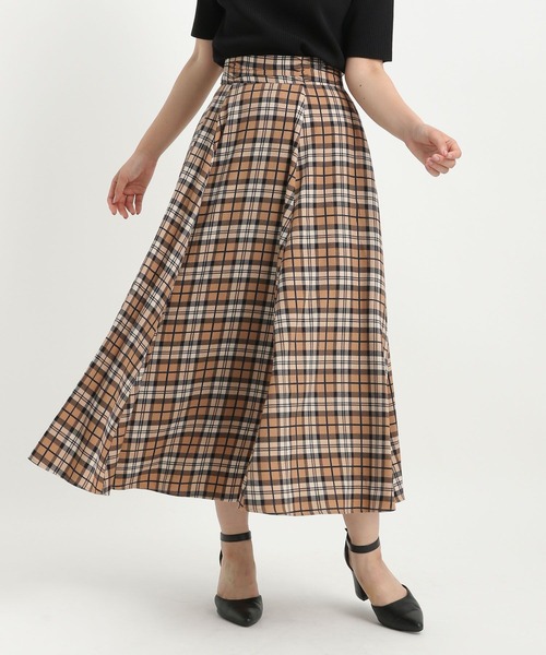 「Andemiu」 フレアスカート FREE ライトベージュ レディース_画像8