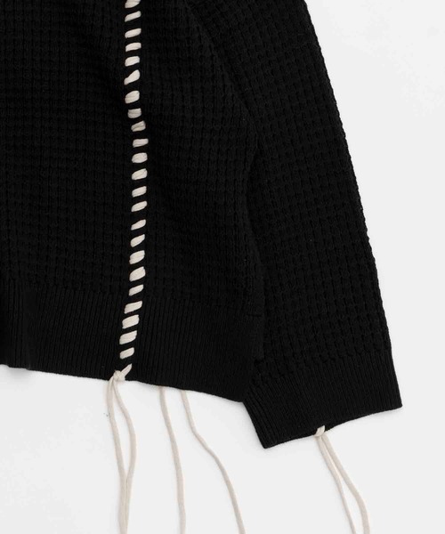 「MAISON SPECIAL」 長袖ニット 1 パープル メンズの画像