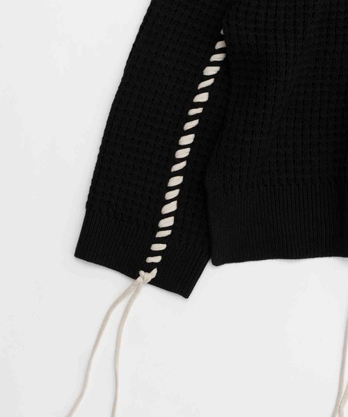 「MAISON SPECIAL」 長袖ニット 1 パープル メンズの画像