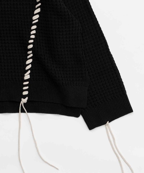「MAISON SPECIAL」 長袖ニット 1 パープル メンズの画像