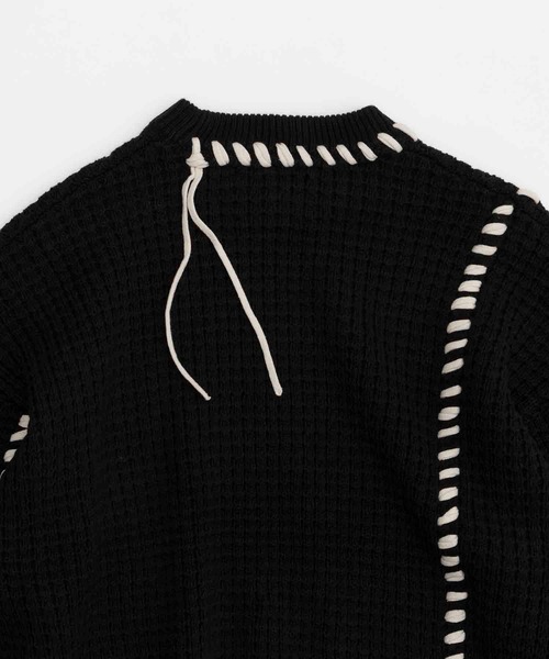 「MAISON SPECIAL」 長袖ニット 1 パープル メンズの画像