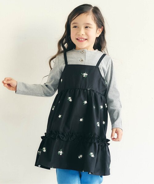 apres les cours(アプレレクール) ワンピース 「WEB限定」総柄刺繍 apres les cours(アプレレクール) ワンピース 「WEB限定」総柄刺繍