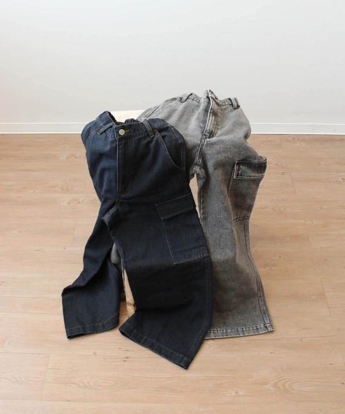 「mil」 カーゴパンツ X-SMALL ブラック レディース_画像6