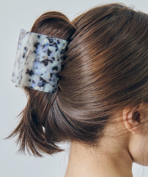 GOLDY（ゴールディ） ヘアクリップ ワイド スクエア アセチ バンス