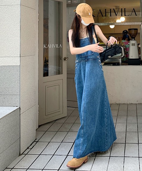 「meJane」 サロペットスカート S ブルー レディース_画像5