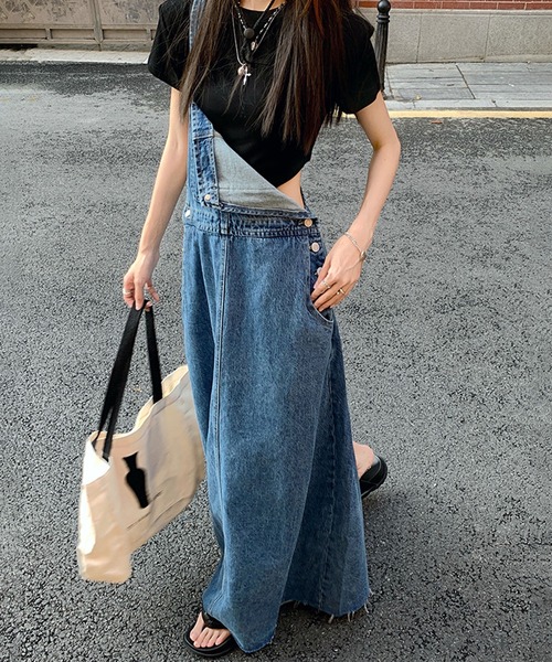 「meJane」 サロペットスカート S ブルー レディース_画像8