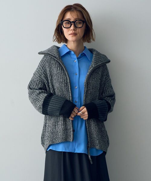 「Editt by YECCA VECCA」 ニットカーディガン FREE ブラック レディース_画像5