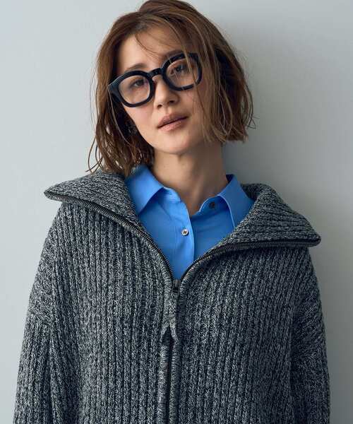 「Editt by YECCA VECCA」 ニットカーディガン FREE ブラック レディース_画像9