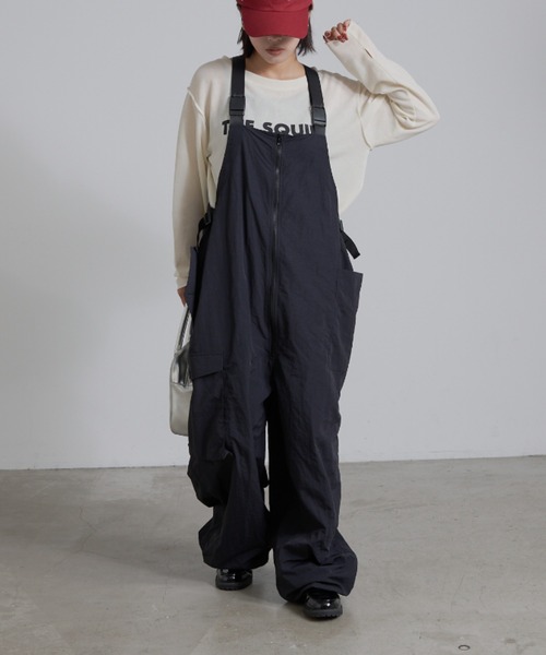 「etsinta」 オールインワン ONE SIZE カーキ レディース_画像2