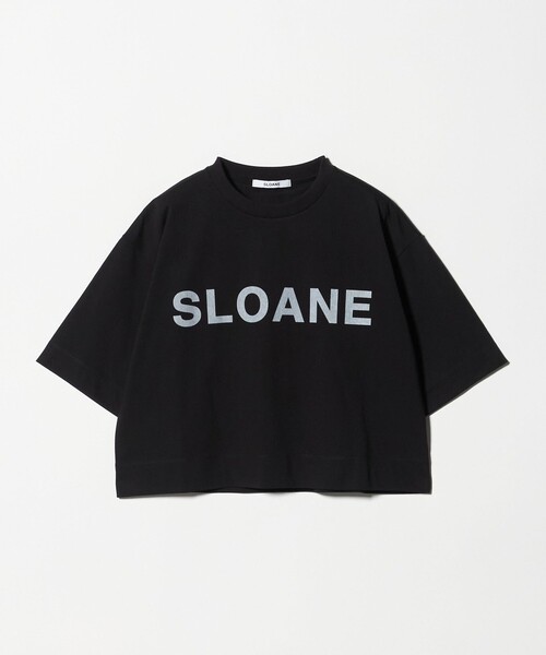 SLOANE（スローン） tシャツ 「SLOANE」ロゴ クロップド Tシャツ