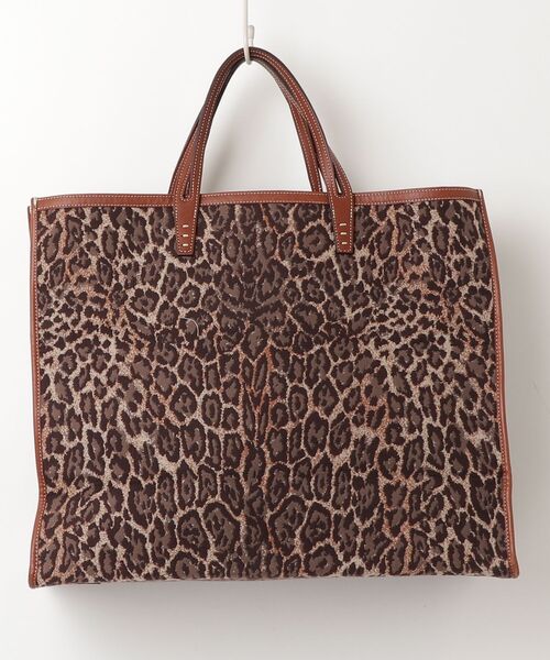 「A VACATION」 レオパードトートバッグ - ブラウン レディース_画像2