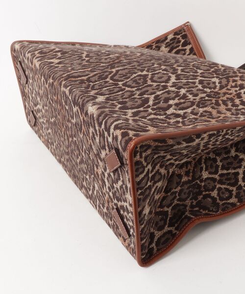 「A VACATION」 レオパードトートバッグ - ブラウン レディース_画像3