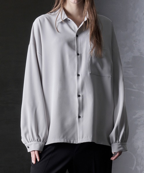 「Loose/ルース」 長袖シャツ M グレー メンズ_画像2