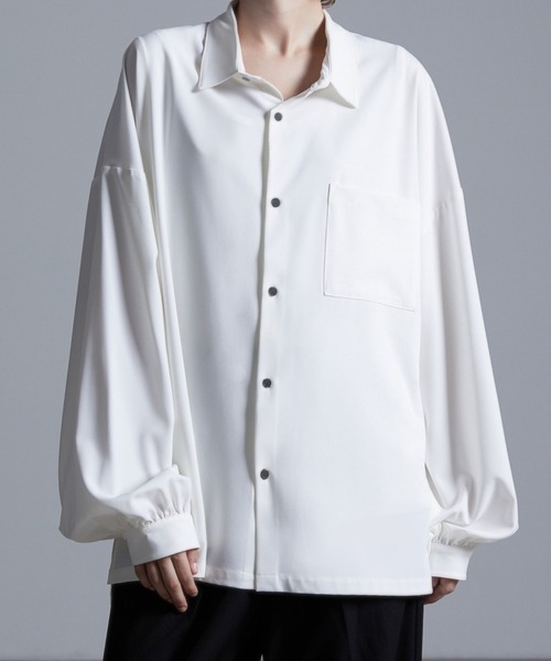 「Loose/ルース」 長袖シャツ M グレー メンズ_画像3