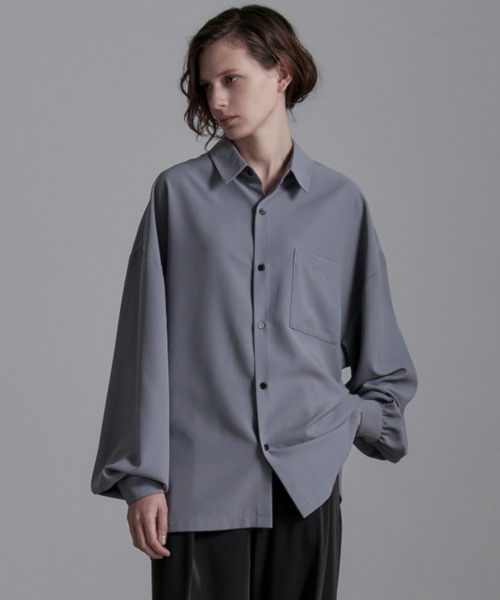 「Loose/ルース」 長袖シャツ M グレー メンズ_画像5