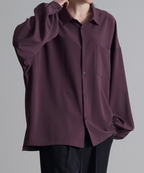 「Loose/ルース」 長袖シャツ M グレー メンズ_画像7