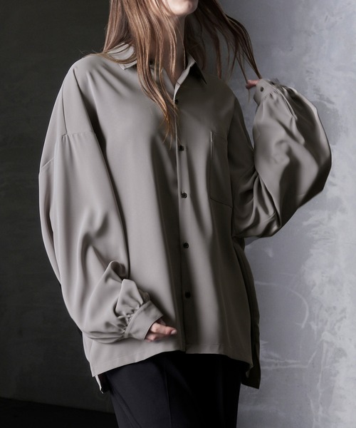 「Loose/ルース」 長袖シャツ M グレー メンズ_画像9