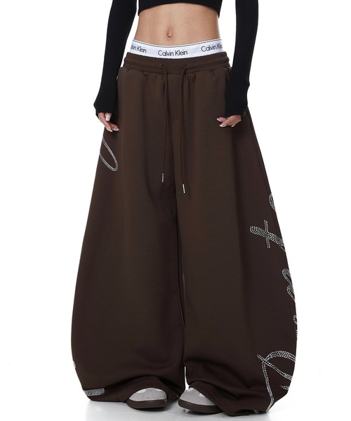 mushwear（マッシュウェア） ワイドパンツ スウェットパンツ ジャージ