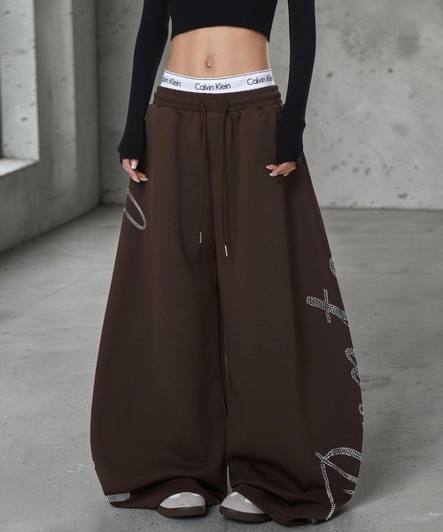 mushwear（マッシュウェア） ワイドパンツ スウェットパンツ ジャージ