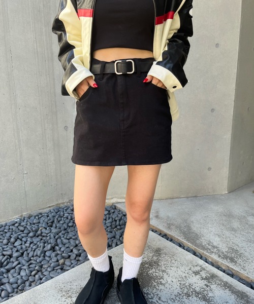 「WHO'S WHO gallery」 ミニスカート FREE ブラック レディース_画像5