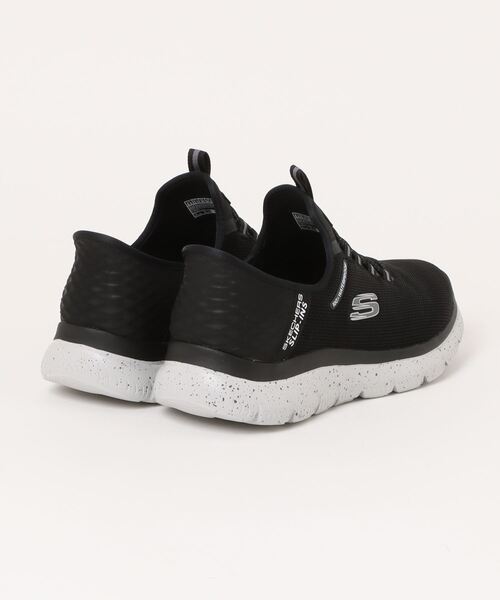 「SKECHERS」 スリッポン 28.0cm チャコールグレー メンズ_画像2