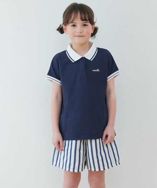 セットアップ 「セットアップ」鹿の子半袖ポロシャツ＆キュロット
